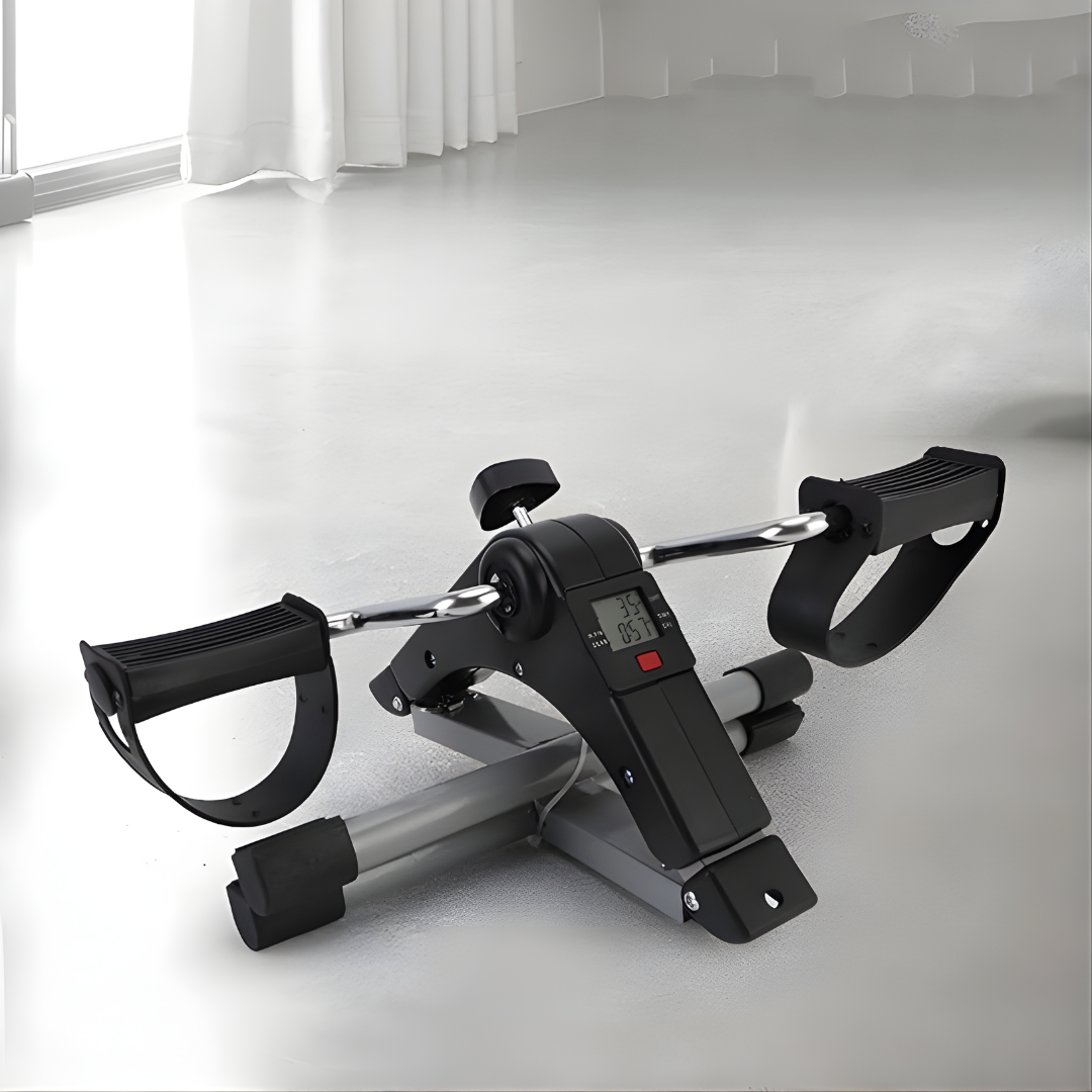 PEDAL PLEGABLE PARA EJERCICIO – Muévete sin levantarte de la silla — ejercita piernas y brazos en la oficina, el hogar o donde estés