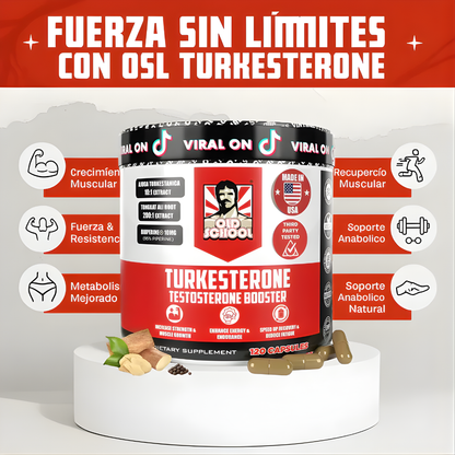 TURKESTERONE x 120 CAPS – Potencia, energía y rendimiento muscular natural