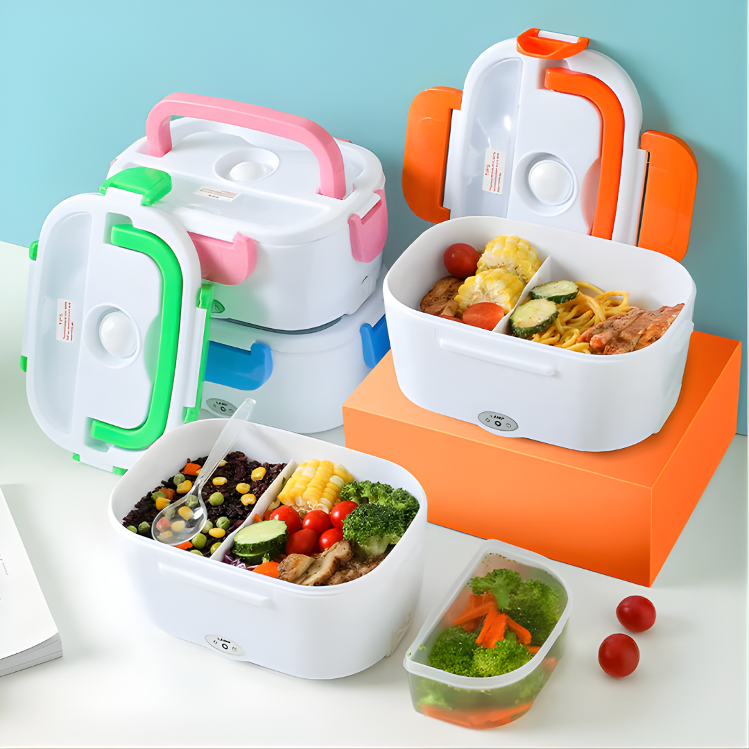 LONCHERA ELÉCTRICA PORTÁTIL DE CALENTAMIENTO RÁPIDO – Comida caliente en minutos, practicidad total y alimentación sin complicaciones