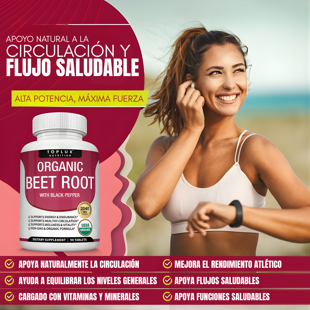 BEET ROOT – Energía natural, mejor circulación y apoyo al rendimiento físico