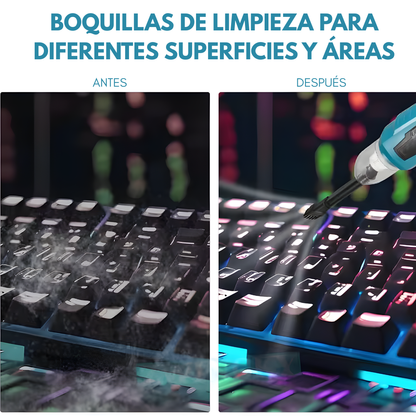 ASPIRADORA PORTÁTIL MULTIFUNCIONAL – Limpieza rápida para auto y hogar sin cables ni esfuerzo