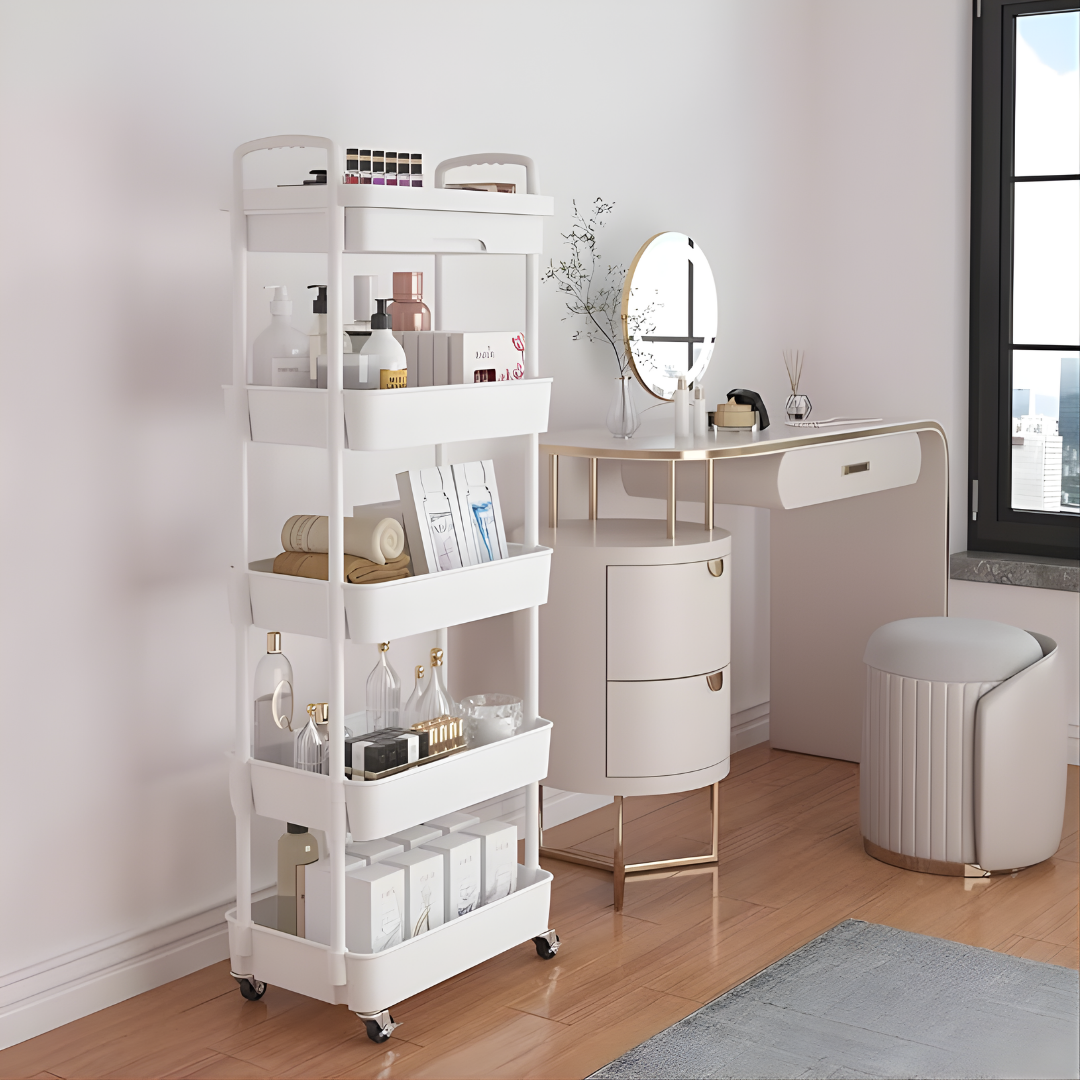 CARRITO ORGANIZADOR CON RUEDAS – Orden inteligente, movilidad total y almacenamiento práctico para tu hogar
