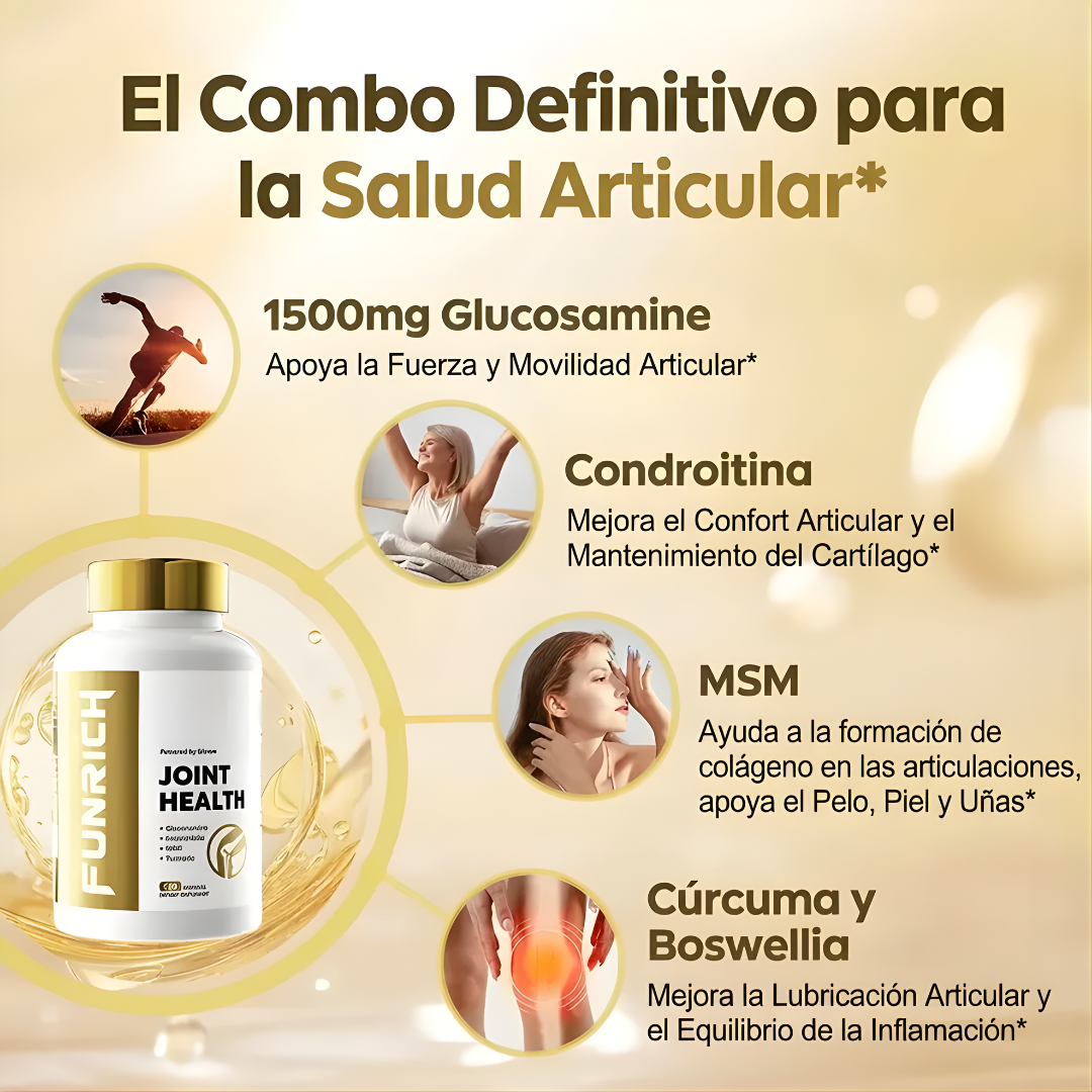 FUNRICH CÁPSULAS DE CÚRCUMA – Apoyo natural para articulaciones, movilidad y bienestar diario