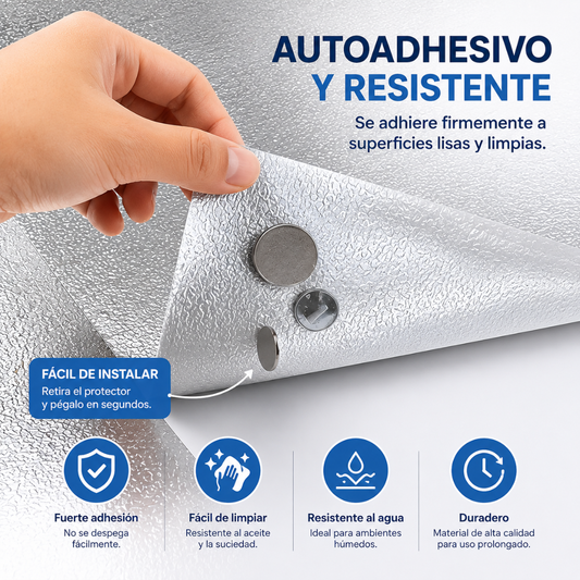 PAPEL ALUMINIO DE COCINA 2*40 CM (PACK x2) – Protege tus superficies y mantén tu cocina limpia por más tiempo