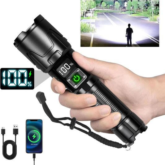 LINTERNA DE DEFENSA PERSONAL CON TASER ELECTRICO – Iluminación extrema, alcance superior y seguridad en cada momento
