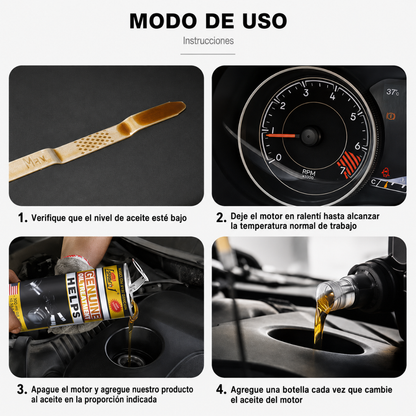 TRATAMIENTO DE ACEITE HERIOS GENUINE OIL — El tratamiento que protege el motor que ya tienes para que dure mucho más.