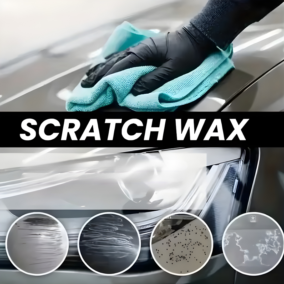 CERA QUITARRAYONES SCRATCH WAX – Disimula rayones, recupera el brillo y renueva la pintura de tu auto