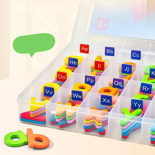 KIT DE LETRAS METÁLICO — Aprende, crea y construye jugando