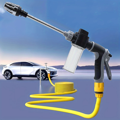 PISTOLA DE AGUA A PRESIÓN CON DEPÓSITO DE JABÓN – Potencia y versatilidad en cada limpieza