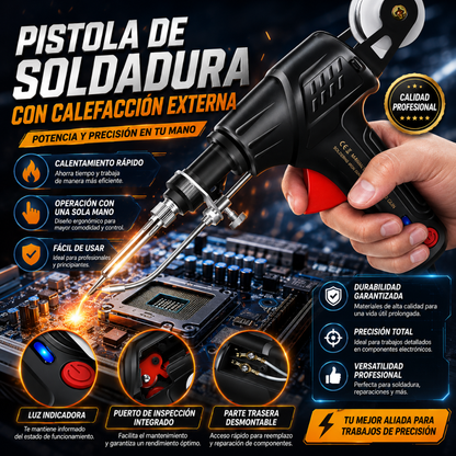PISTOLA DE SOLDAR – Repara circuitos, cables y piezas pequeñas con precisión técnica