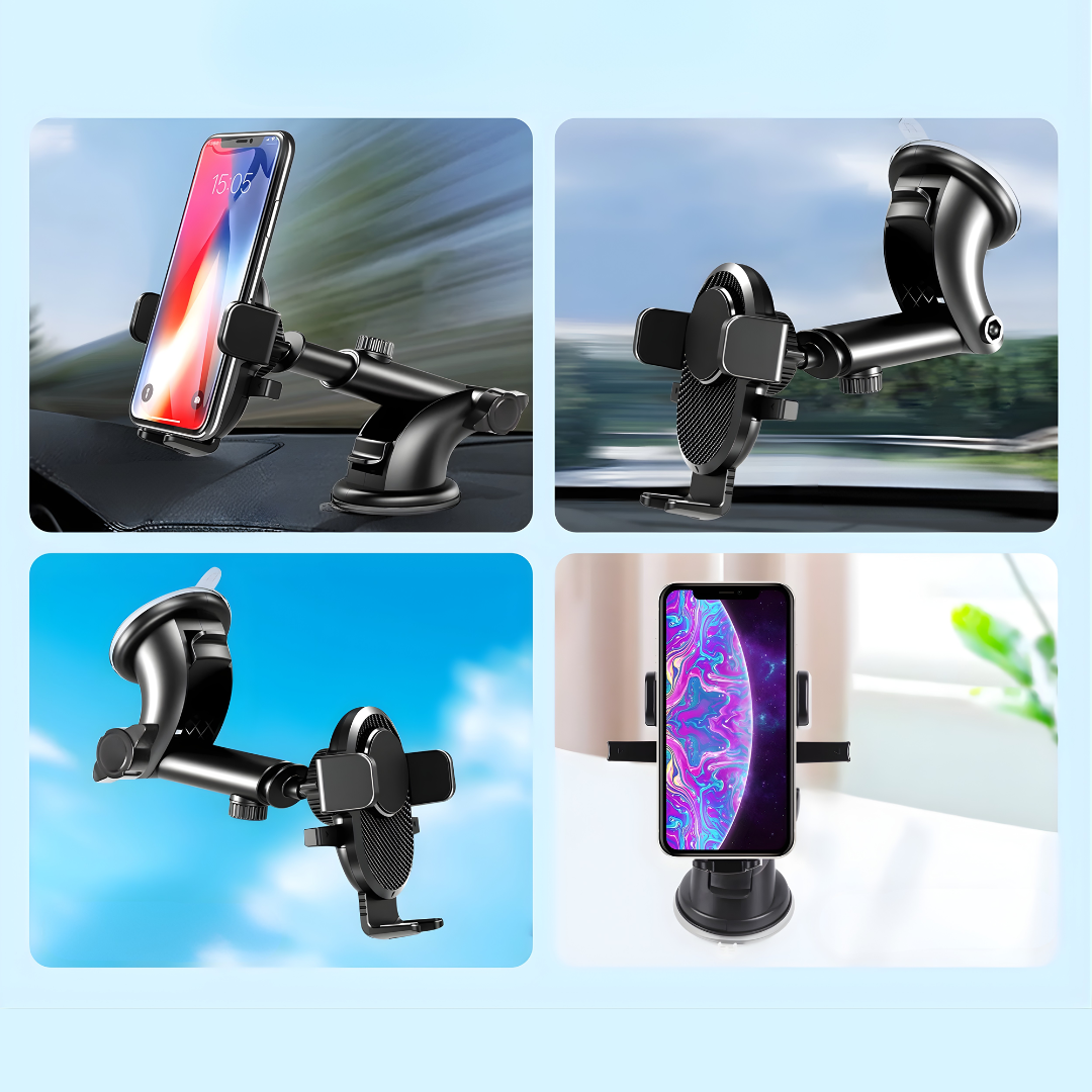 PHONE HOLDER – Sujeción firme, rotación 360° y conducción más cómoda y segura