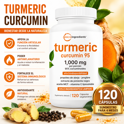 TURMERIC CÚRCUMA ORIGINAL — Antiinflamación profunda, articulaciones ligeras y bienestar total desde la naturaleza