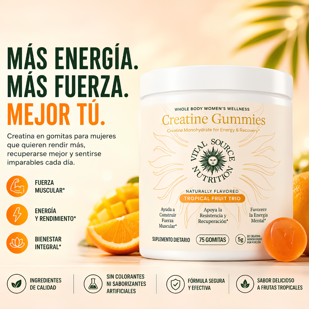 GOMITAS CREATINE WOMEN´S – Creatina fácil sin grumos