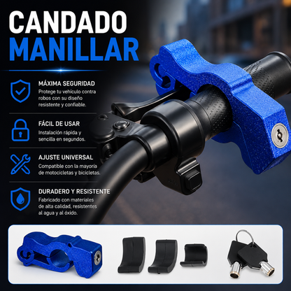 CANDADO MANILLAR – Seguridad resistente para tu moto