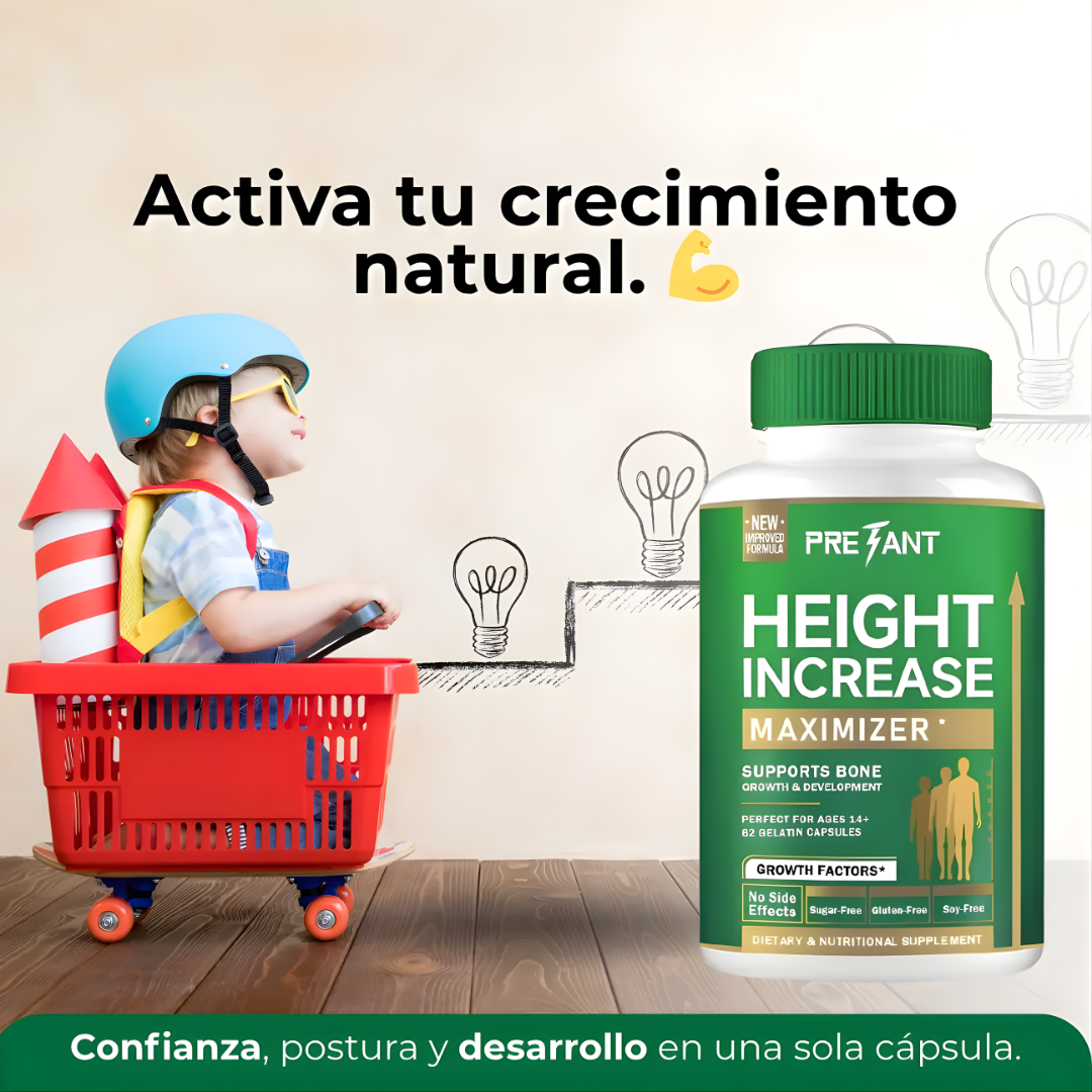HEIGHT INCREASE – Apoyo nutricional diario, bienestar integral y desarrollo saludable
