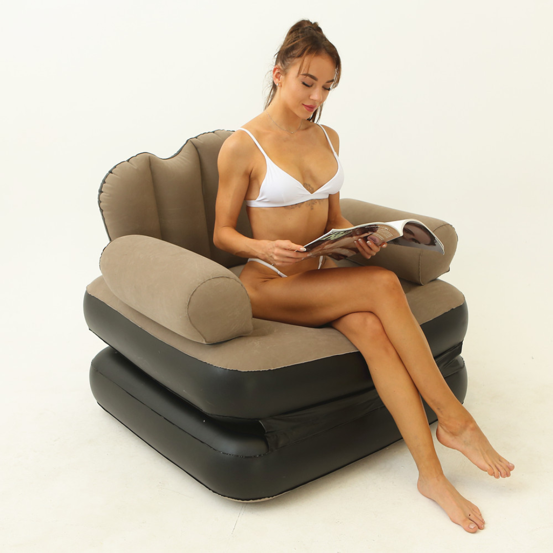SILLÓN INFLABLE MULTIFUNCIONAL – Comodidad portátil donde quieras