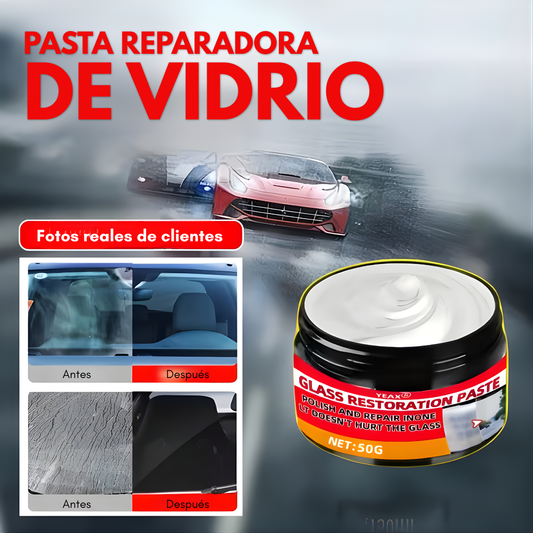 PASTA REPARADORA DE VIDRIO 30GR – Elimina rayones, restaura la transparencia y devuelve el brillo original