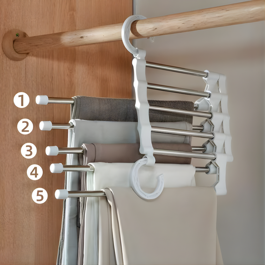 SERCHA PARA PANTALONES – Organización vertical, ahorro de espacio y clóset ordenado en segundos