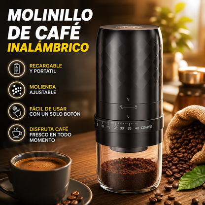 MOLINILLO DE CAFÉ INALÁMBRICO – Molienda fresca a tu gusto