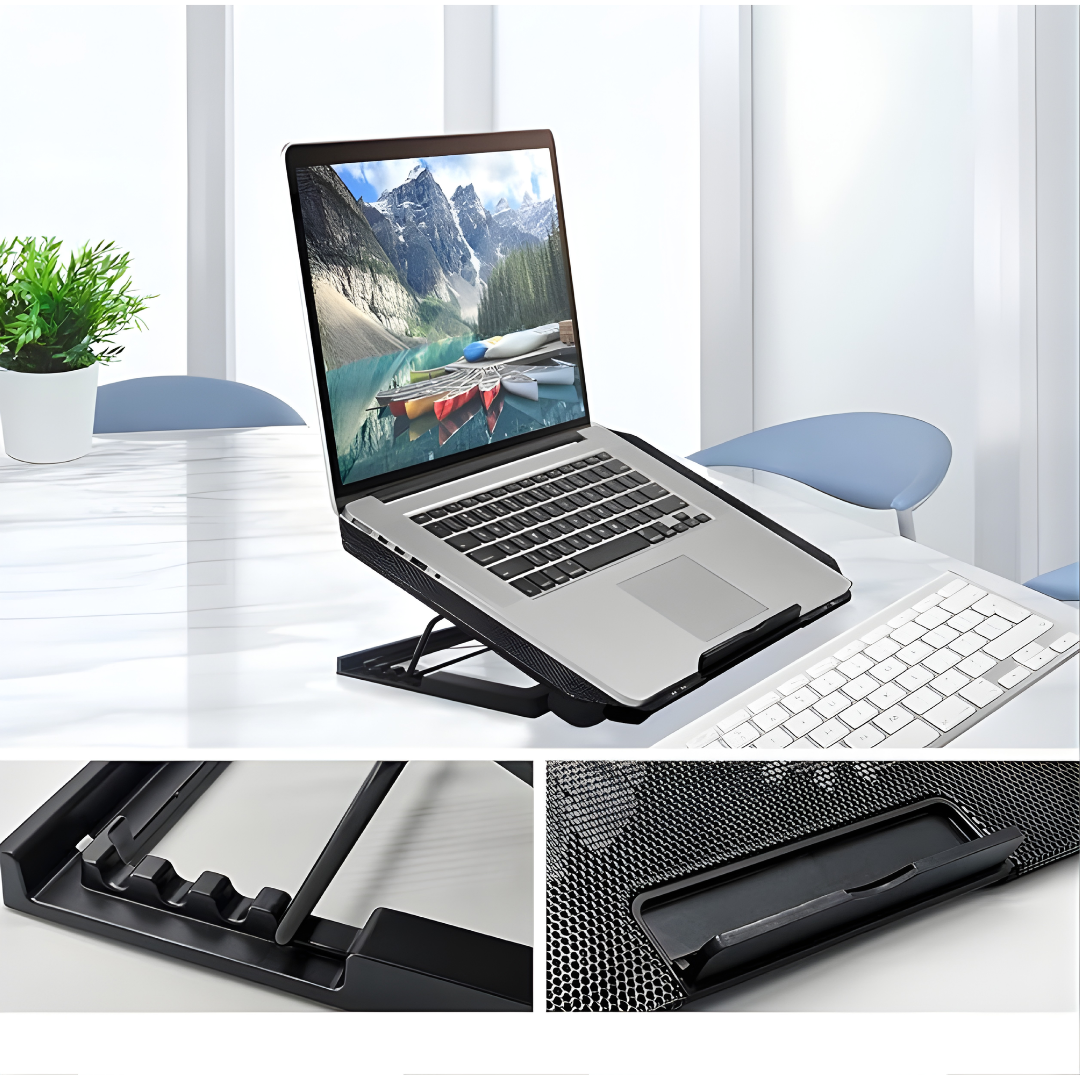 PAD ENFRIADOR DOBLE NOTEBOOK – Menos calor, mejor rendimiento y mayor vida útil para tu laptop