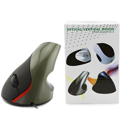 MOUSE ERGONÓMICO CON CABLE – Comodidad natural, control preciso y menos tensión al trabajar