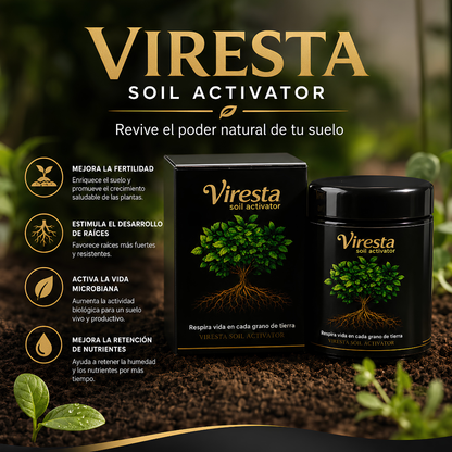 VIRESTA SOIL ACTIVATOR – Suelo fértil, plantas vigorosas