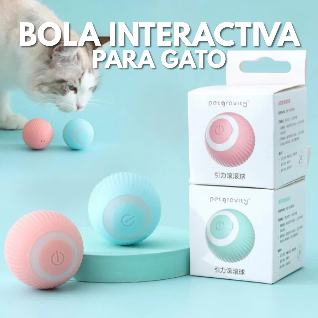 BOLA INTERACTIVA PARA GATO – Diversión automática, estimulación mental y juego sin aburrimiento