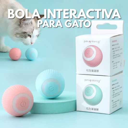 BOLA INTERACTIVA PARA GATO – Diversión automática, estimulación mental y juego sin aburrimiento