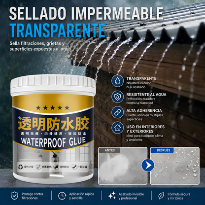 ADHESIVO IMPERMEABLE UNIVERSAL — Sella, protege y evita filtraciones