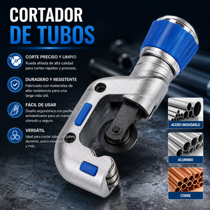 CORTADOR DE TUBOS - Cortes precisos y rápidos