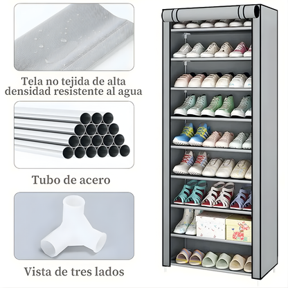 ZAPATERA DE TELA – Organización inteligente, ahorro de espacio y zapatos siempre ordenados