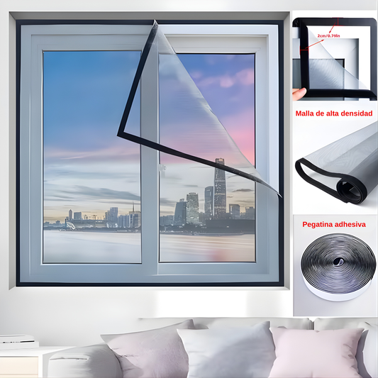 MOSQUITERA PLEGABLE PARA VENTANAS – Protege tu hogar de insectos y disfruta aire fresco sin molestias