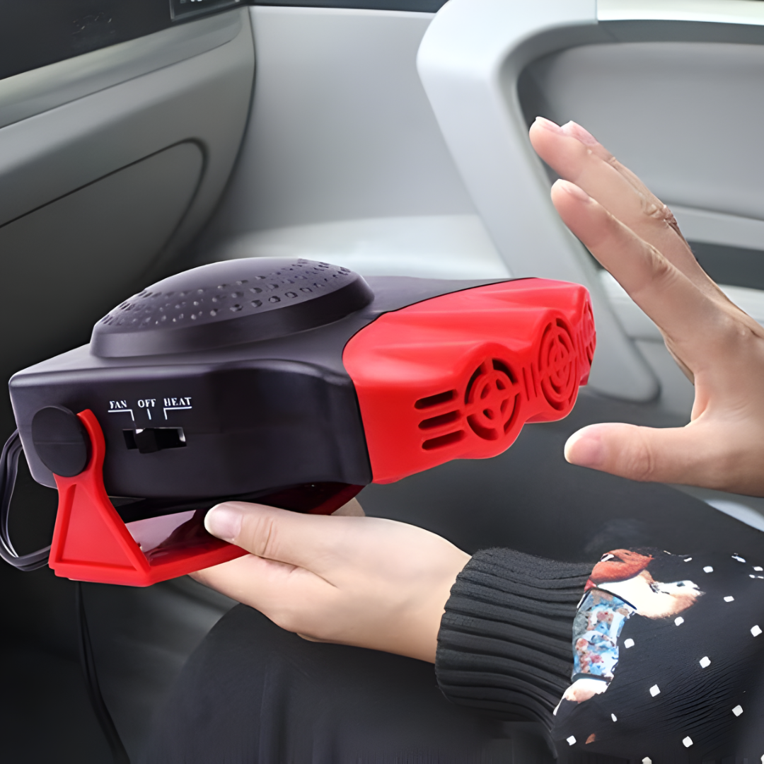 CALEFACTOR PORTÁTIL DE CARRO – Calor inmediato, desempañado rápido y conducción más segura