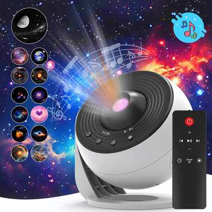 PROYECTOR ESPACIAL — Crea noches mágicas llenas de estrellas, color y movimiento en cualquier habitación