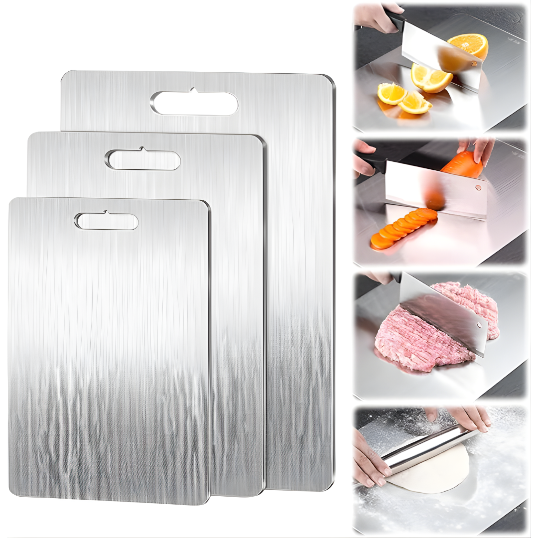 TABLA PARA PICAR DE ACERO – Higiene superior, corte preciso y durabilidad profesional en tu cocina