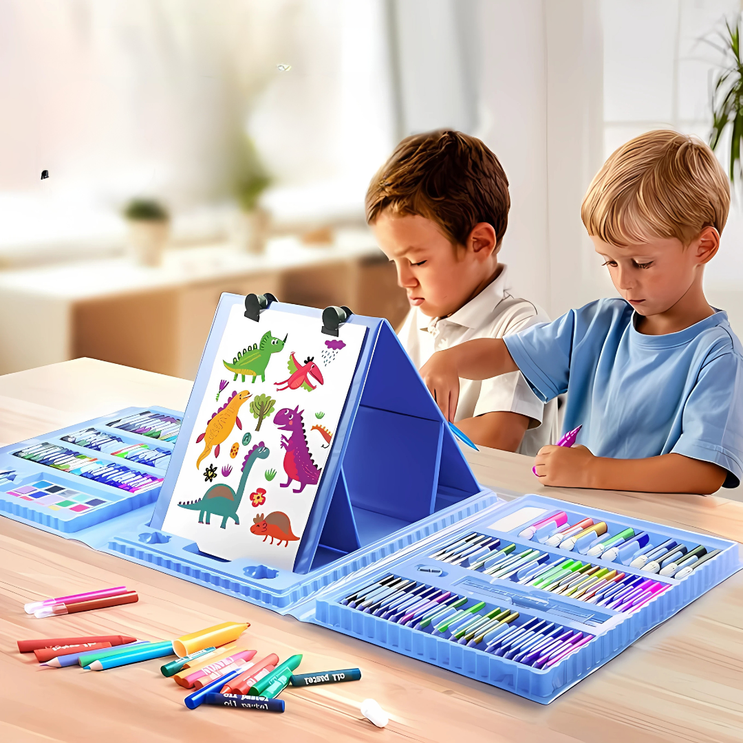 SET DE ARTE 208 PCS – Creatividad infinita, aprendizaje divertido y colores para niños y niñas