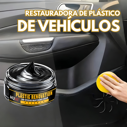 RESTAURADORA DE PLÁSTICO DE VEHÍCULOS – Revive el brillo, protege superficies y renueva tu auto fácilmente