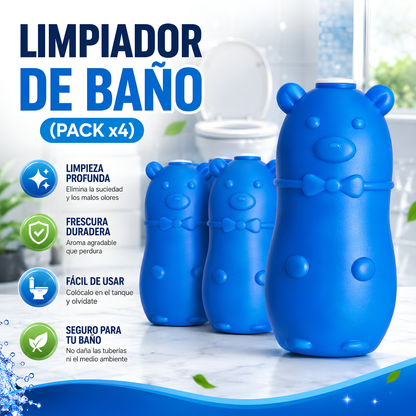 LIMPIADOR DE BAÑO (PACK X4) – Limpieza automática en cada descarga