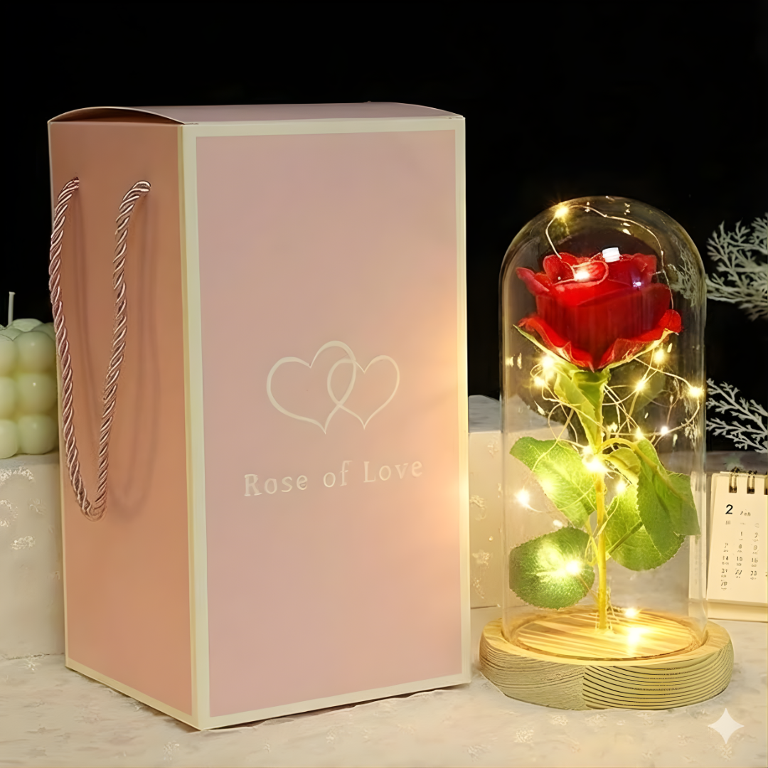 ROSA ARTIFICIAL PRESERVADA (ROJA) – Belleza eterna, detalle elegante y un símbolo que perdura para siempre