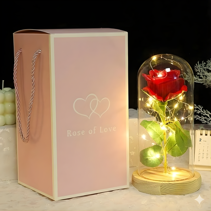 ROSA ARTIFICIAL PRESERVADA (ROJA) – Belleza eterna, detalle elegante y un símbolo que perdura para siempre