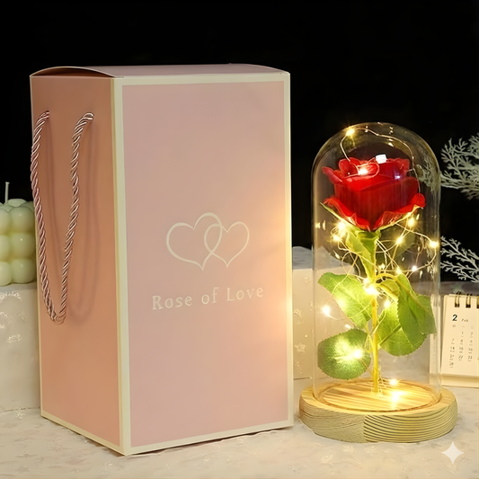 ROSA ARTIFICIAL PRESERVADA (ROJA) – Belleza eterna, detalle elegante y un símbolo que perdura para siempre