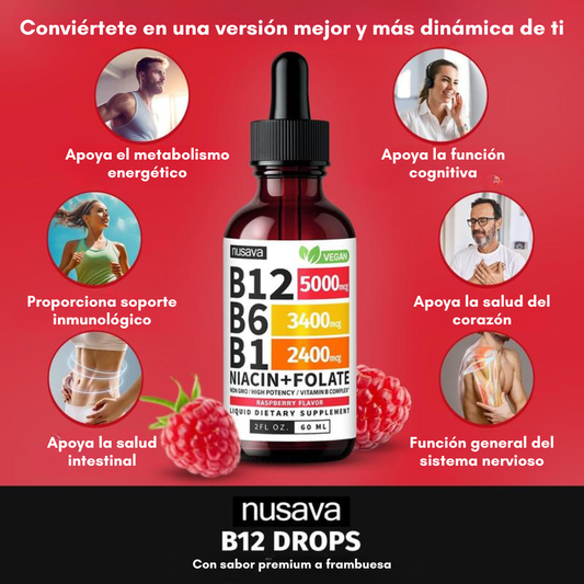 NUSAVA VITAMIN B COMPLEX — Energía, enfoque y sistema nervioso en una sola cápsula diaria