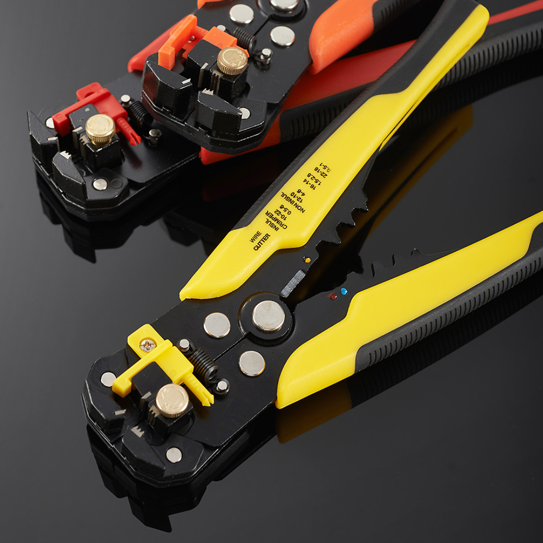 PINZAS PELA CABLES — Pelar, cortar y crimpar con una sola herramienta