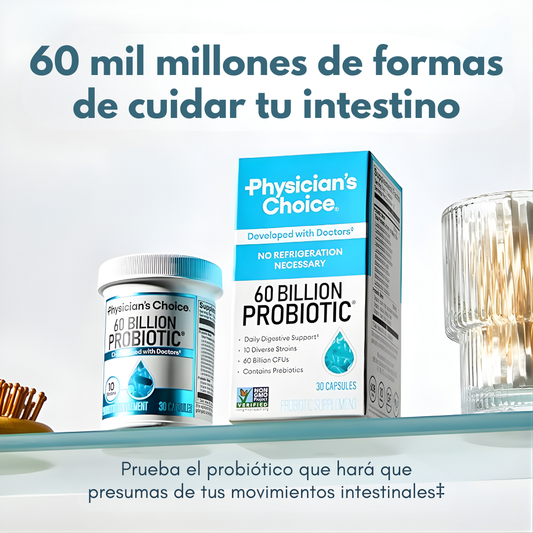 60 BILLIONS PROBIOTICS – Equilibrio intestinal, digestión diaria y bienestar desde el interior
