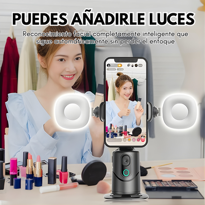 SOPORTE CON SEGUIMIENTO FACIAL – Grabaciones inteligentes, manos libres y enfoque automático en todo momento