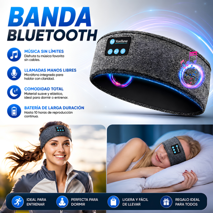 BANDA BLUETOOTH – Audio cómodo para dormir y entrenar