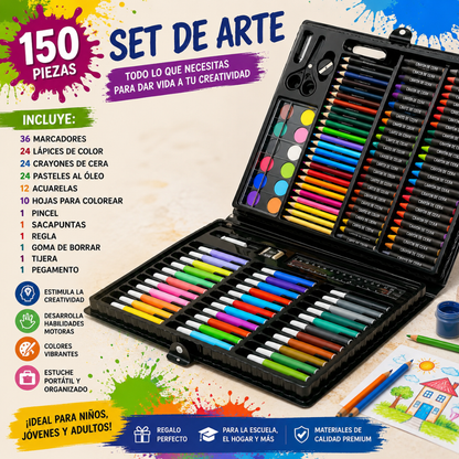 SET DE ARTE 150 – Todo para crear, pintar y dejar volar la imaginación