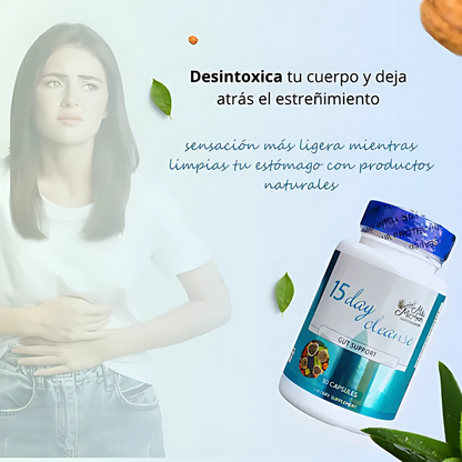 15 DAY CLEANSE – Limpieza digestiva y desintoxicación natural en cápsulas