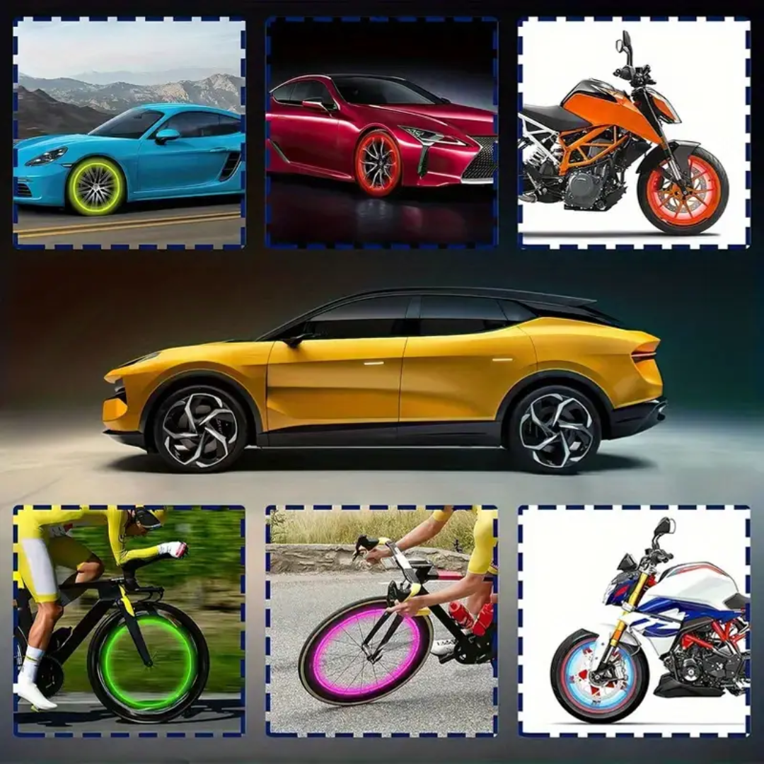 PAR DE LUCES LED PARA VÁLVULA DE LLANTA – Estilo, seguridad y visibilidad en cada recorrido