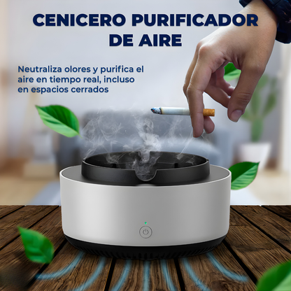 CENICERO ELÉCTRICO CON PURIFICADOR DE AIRE – Control de humo, ambiente más limpio y mayor comodidad en espacios cerrados